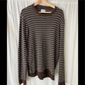 Rhythm Striped Sweater XL brown